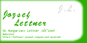 jozsef lettner business card